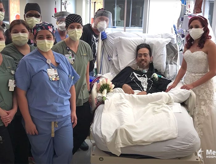 Couple gets married in the hospital after getting sick with COVID-19